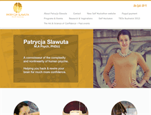 Tablet Screenshot of patrycjaslawuta.com